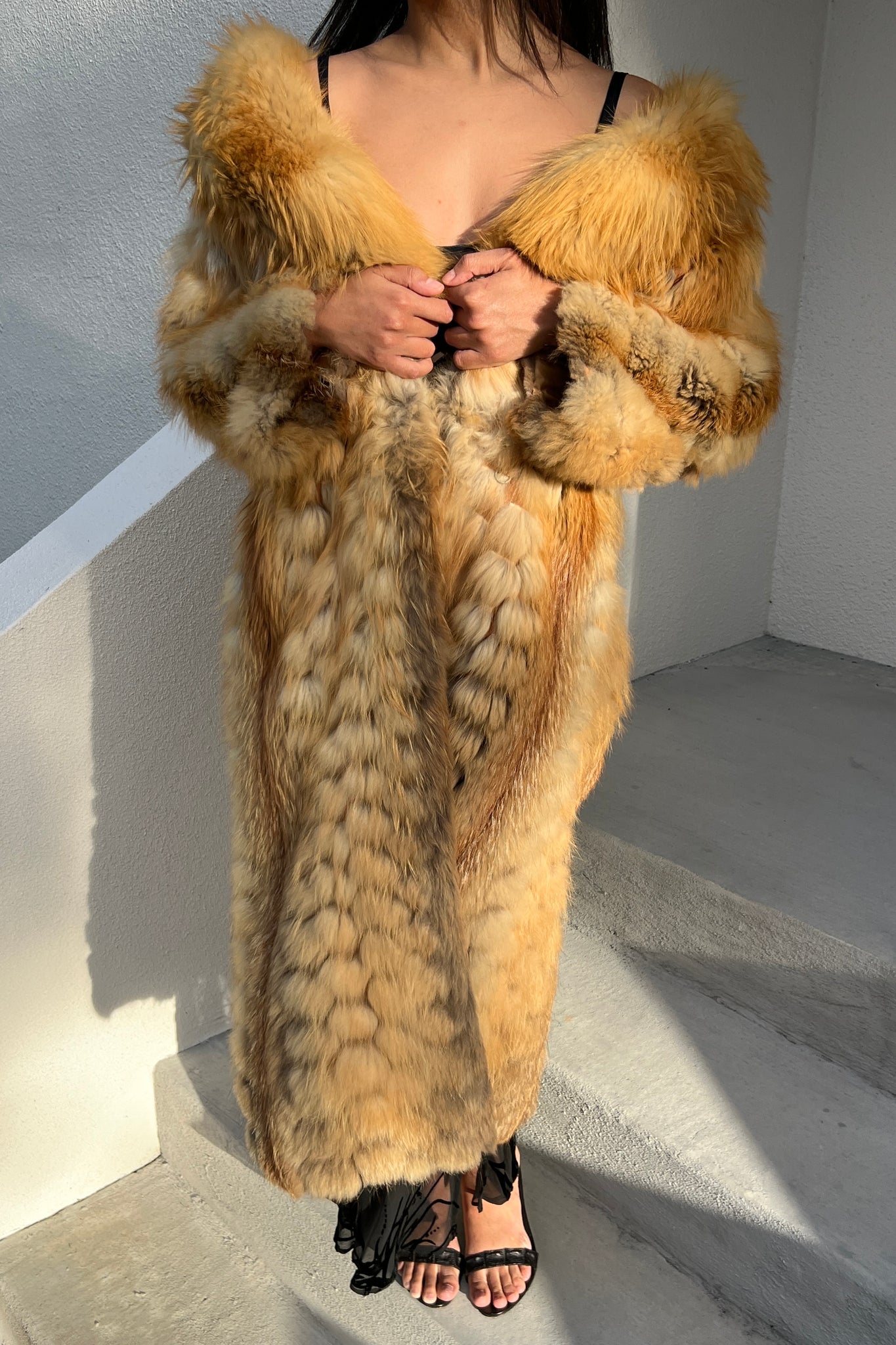 Vintage Red Fox Fur Floor Length Coat – Toots Vintage