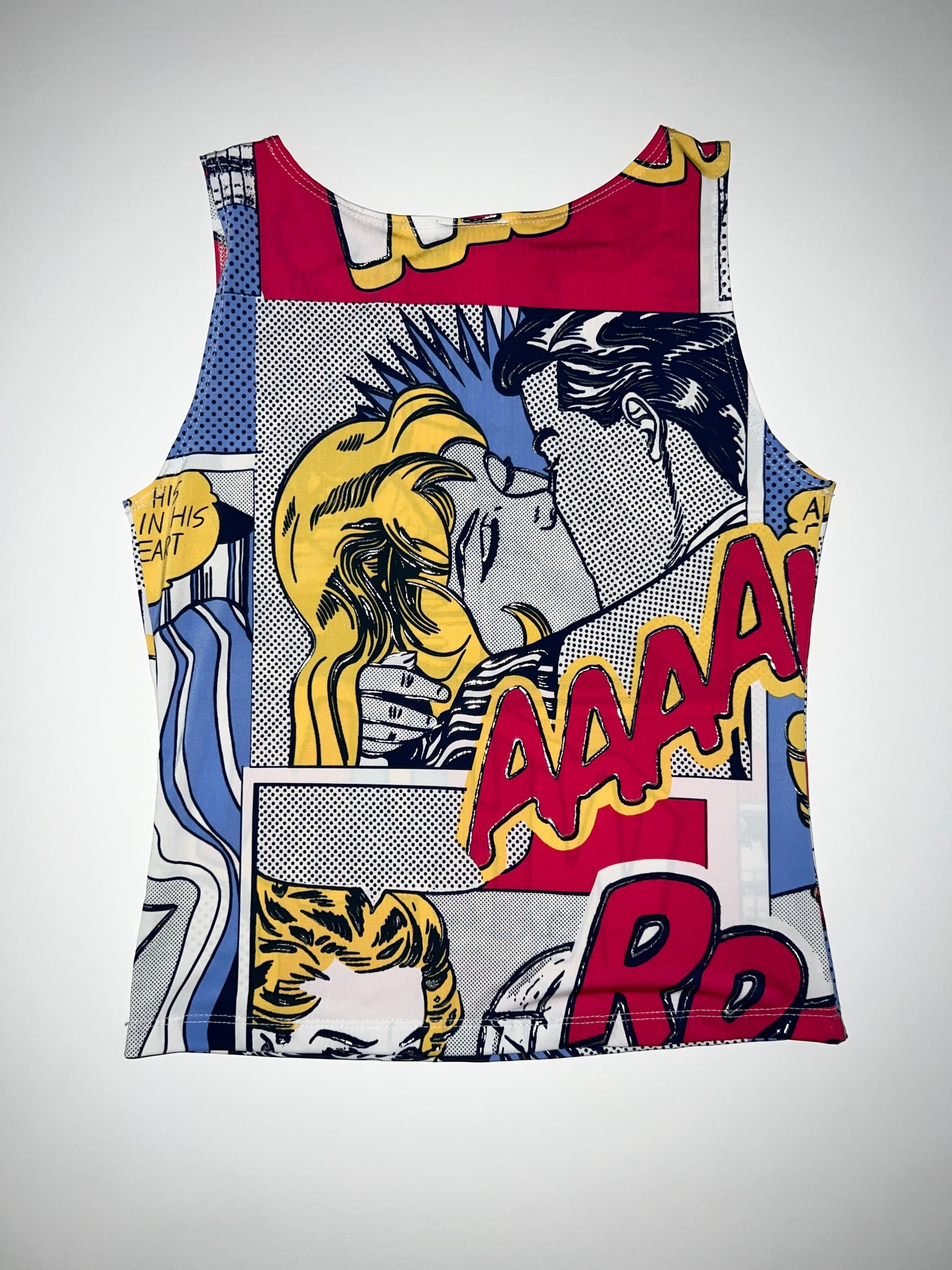 90s Comic Book Print Tank Top