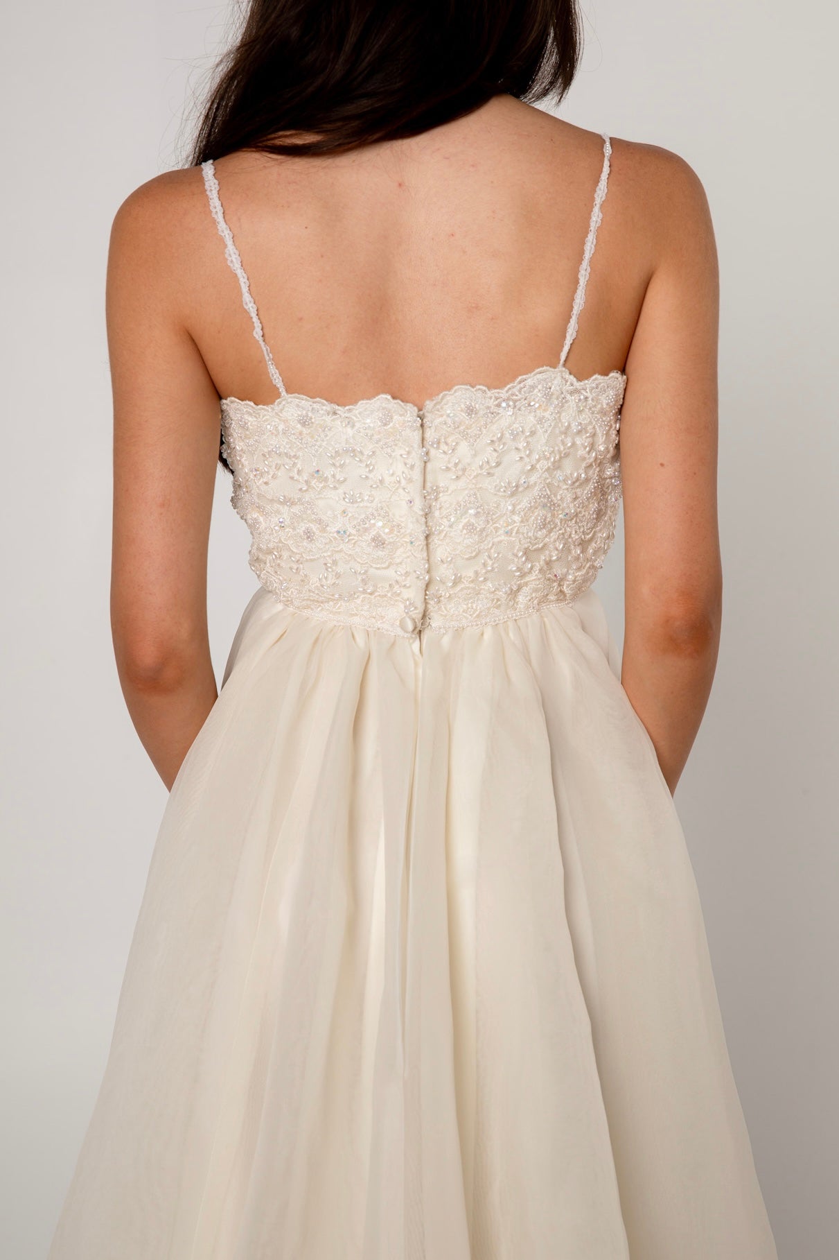 Priscilla of Boston Empire Waist Chiffon Wedding Dress