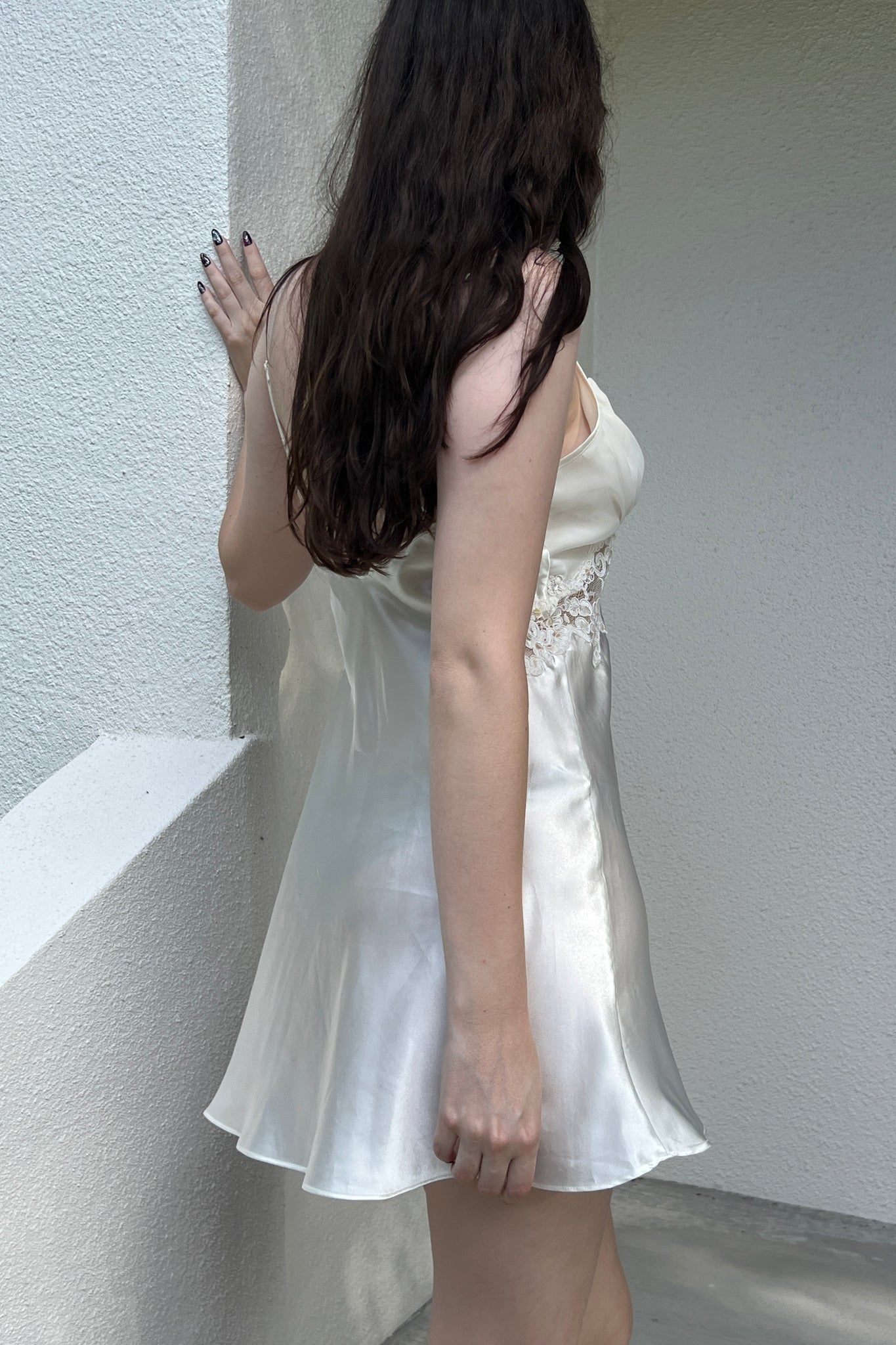 Victoria’s Secret 1997 White Satin Bridal Robe & Slip Dress Set