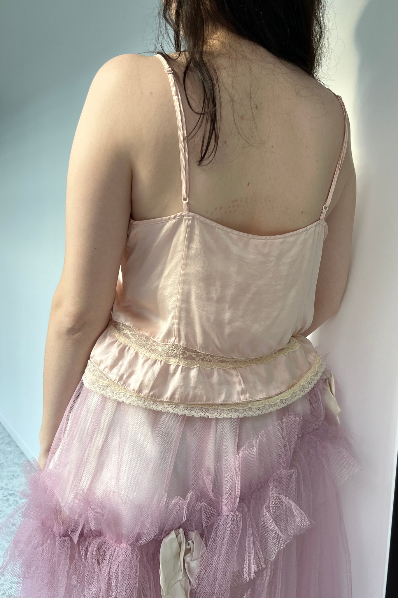 Victoria’s Secret Pink Silk Lace Cami