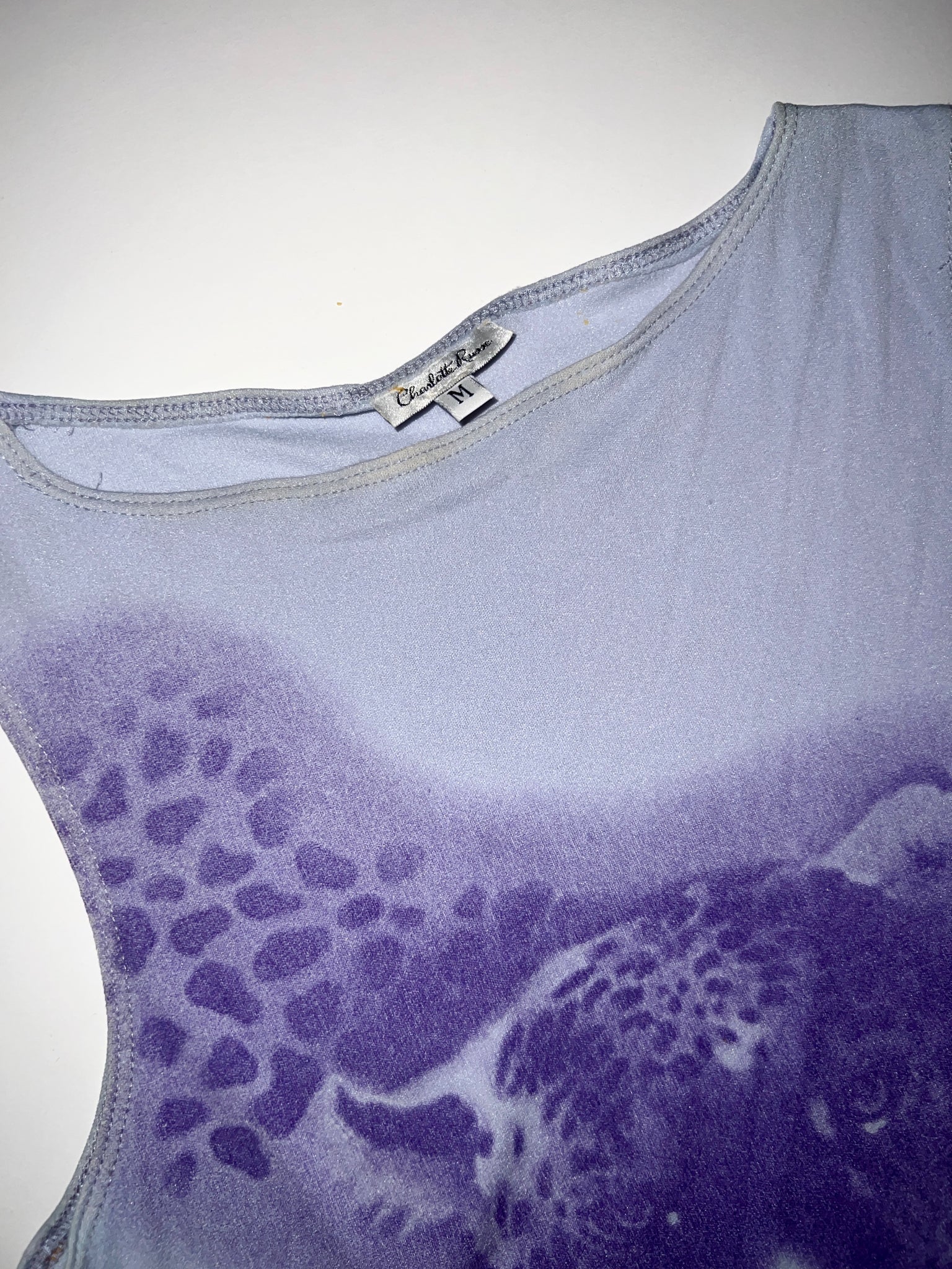 90s Lavender Cheetah Tank Top