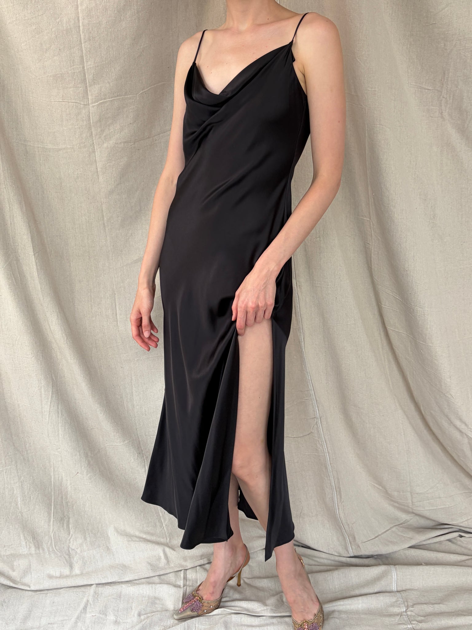 victoria secret black dresses Victoria’s 2000 Silk Cowl Slip Dress Ross Dress Black Friday cocktail dresses for women wedding guest Size:Medium (10-12) This elegant