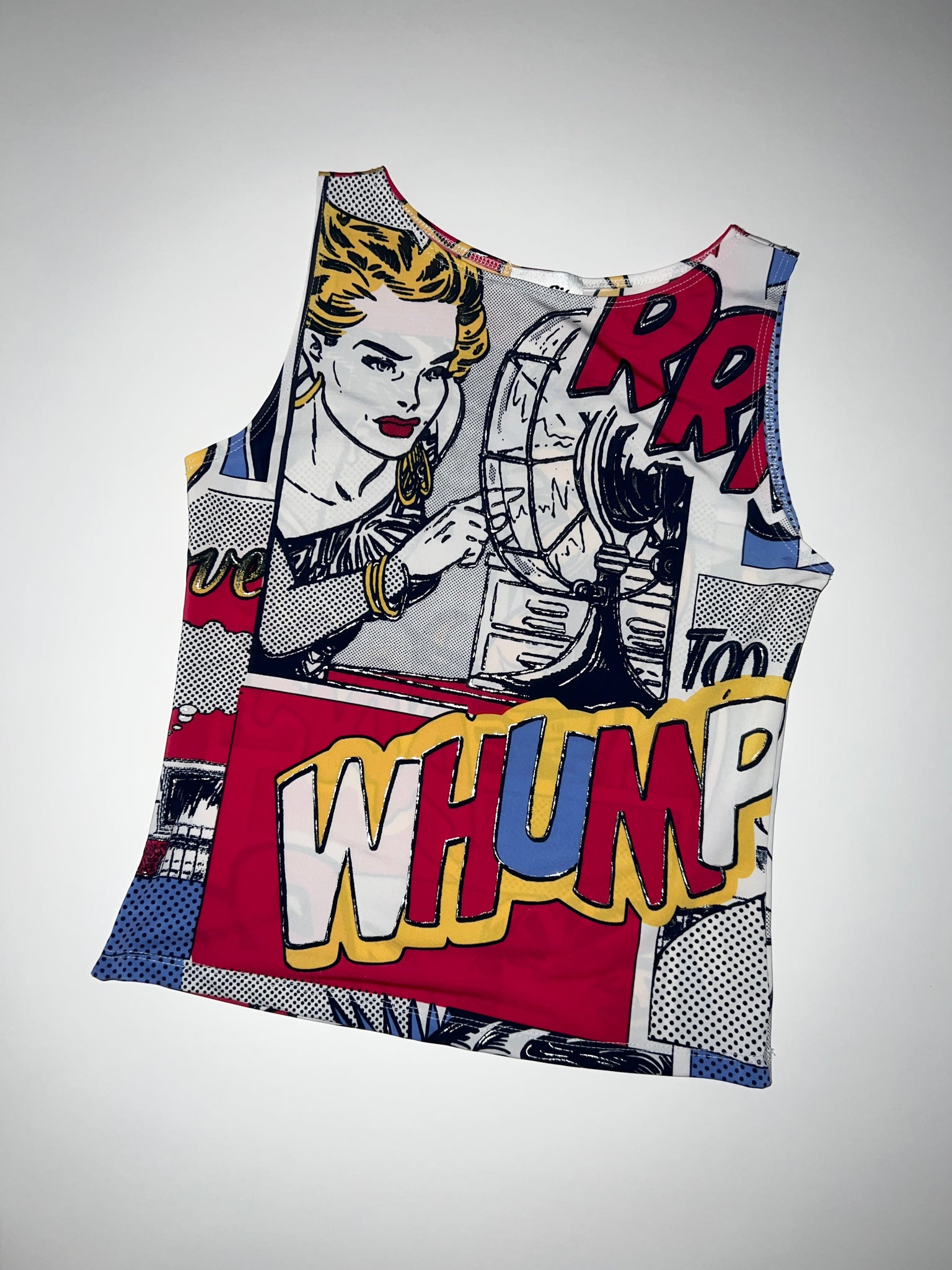 90s Comic Book Print Tank Top