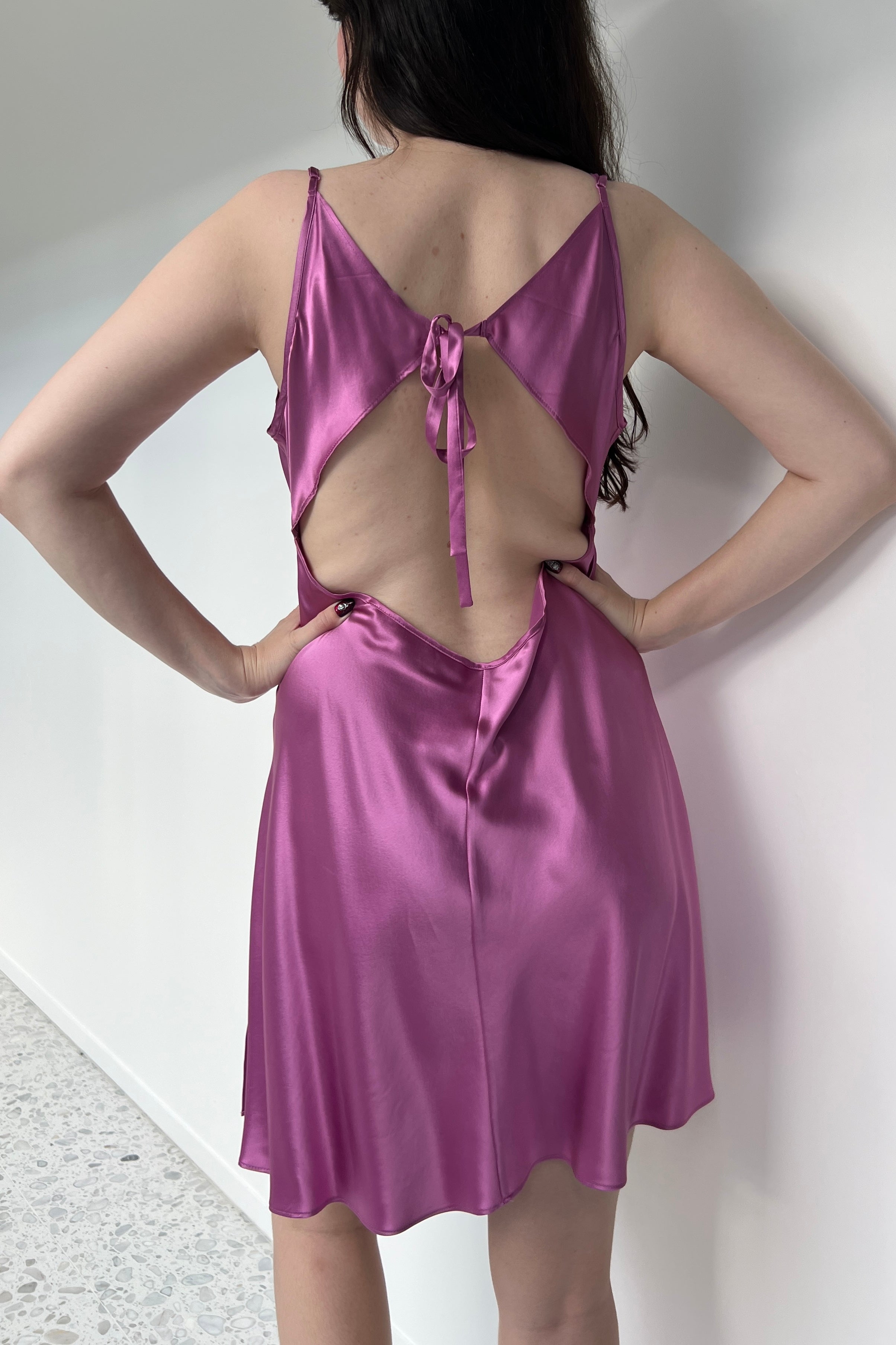 victoria secret purple slip dress Victoria's Secret Lavender Lace Satin Slip (S/M/L) Violette Wears