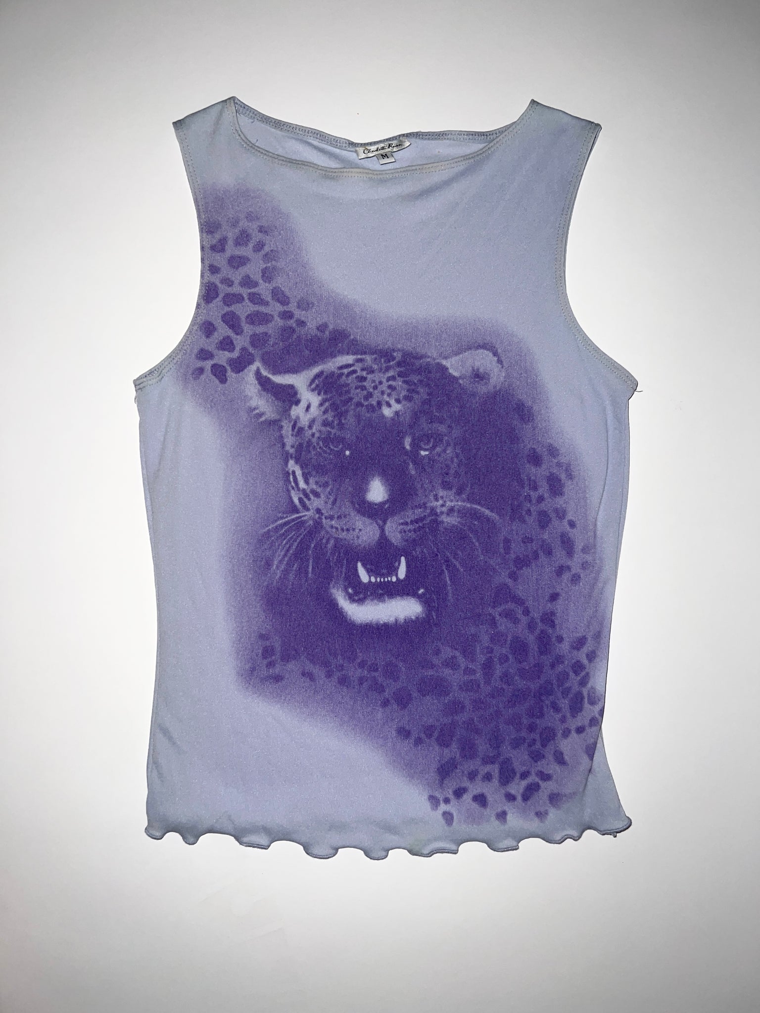 90s Lavender Cheetah Tank Top