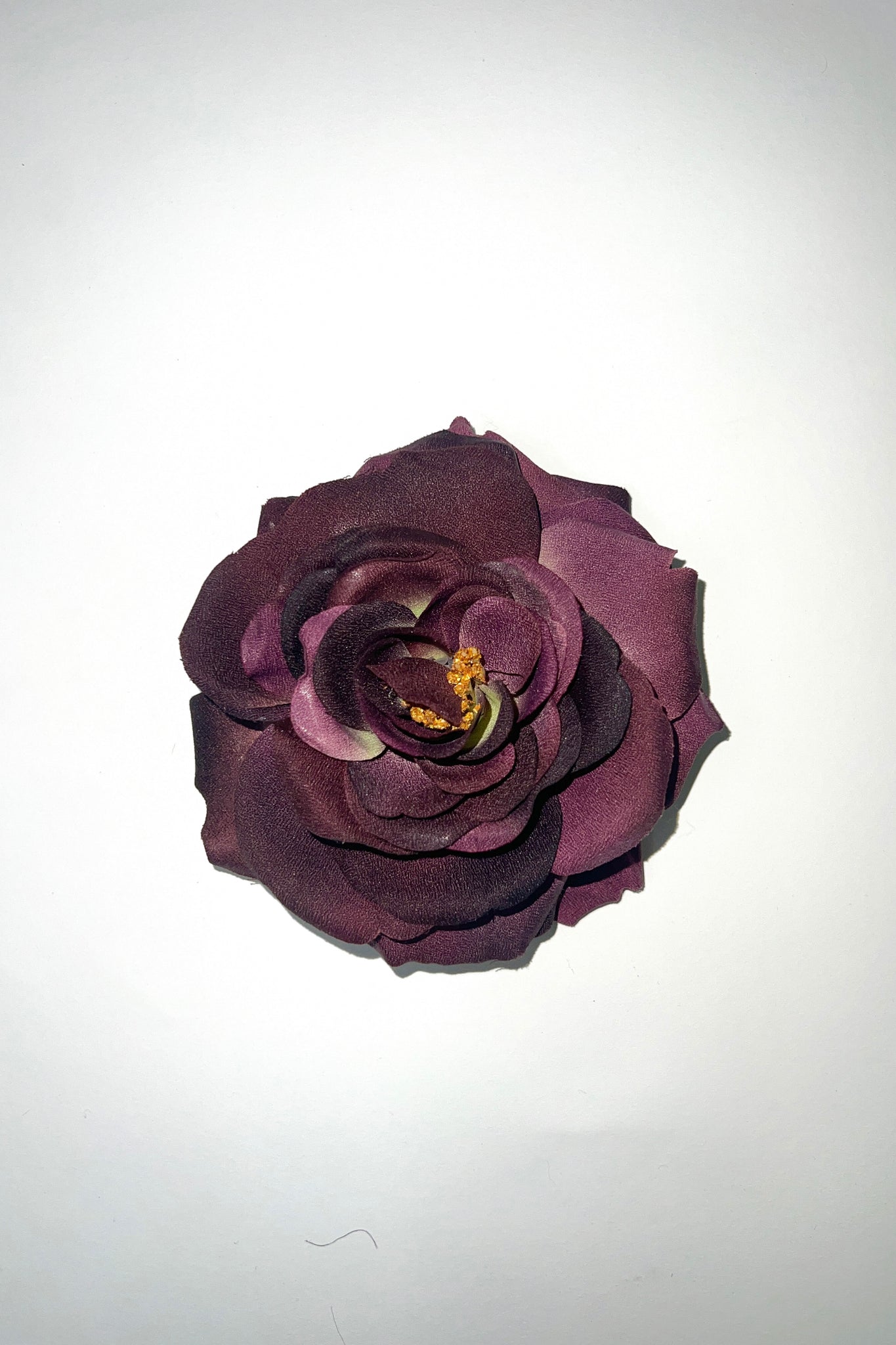 Burgundy Rose Brooch